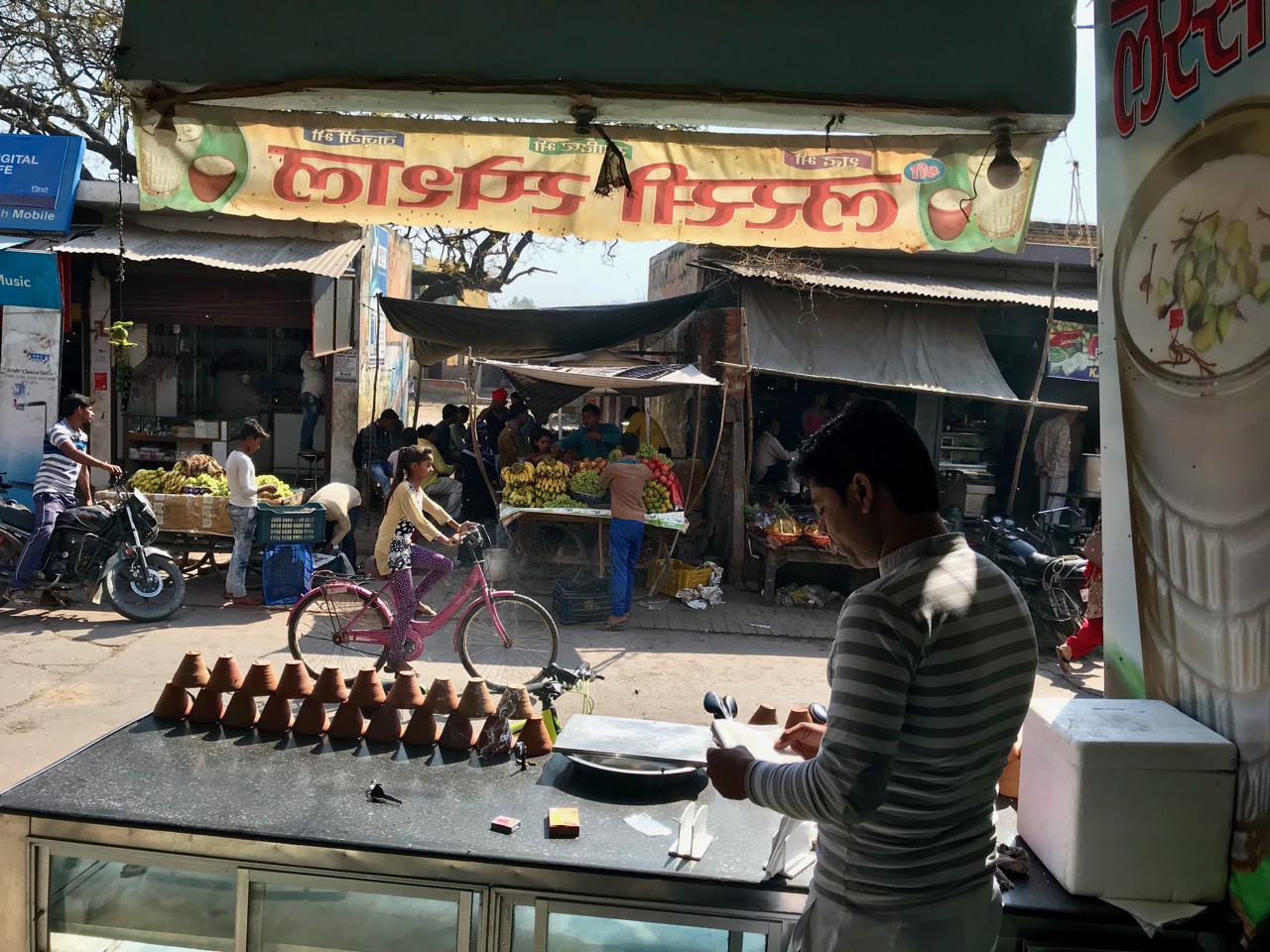 View from a lassi shop